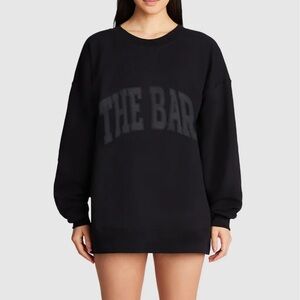 THE BAR varsity black sweatshirt size L, worn a few times. Originally $68